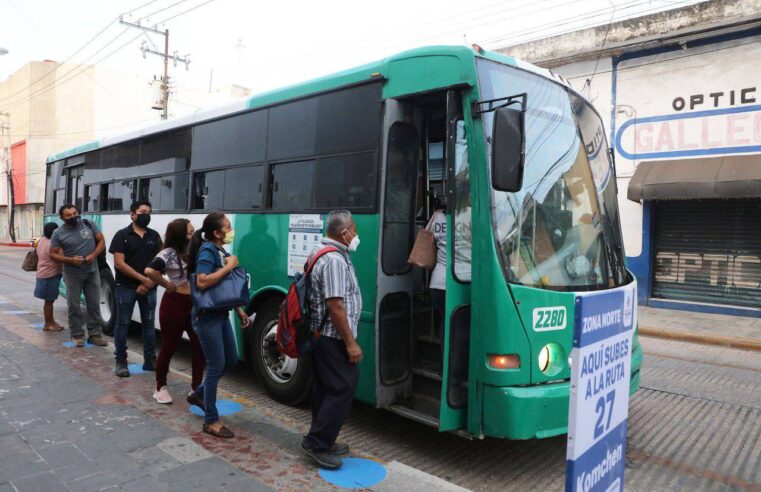 Sin contratiempos, acercan paraderos de autobuses en el centro de Mérida