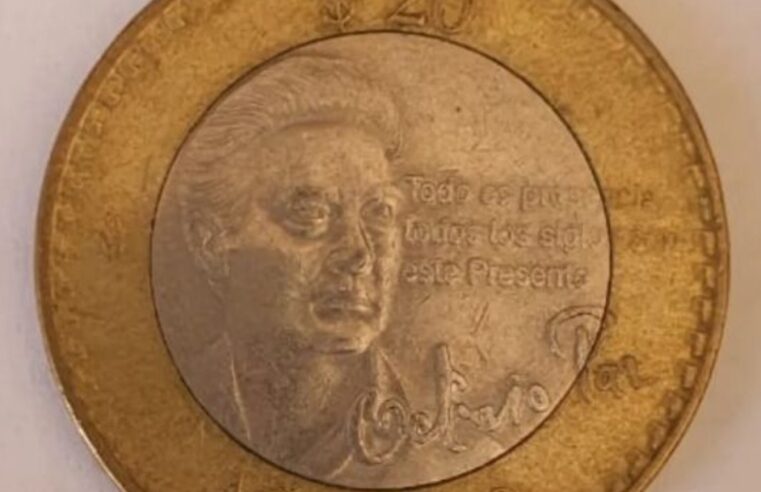 Moneda conmemorativa de Octavio Paz se vende hasta en 5 mil pesos