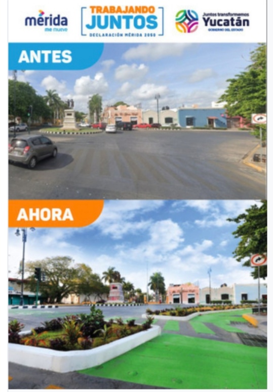 Glorietas en Paseo de Montejo cuentan con nuevo diseño vial