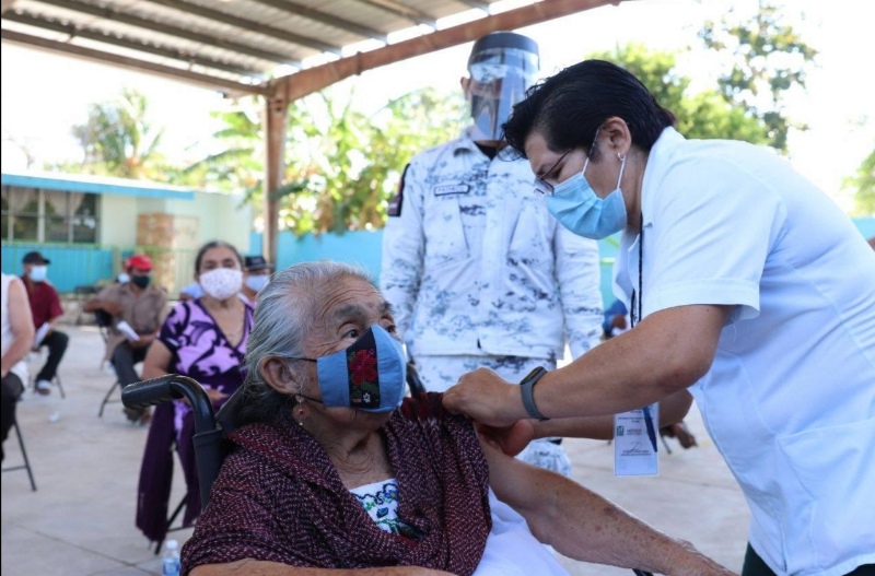 En Yucatán, ya se han aplicado 184,500 vacunas contra el Coronavirus entre adultos mayores