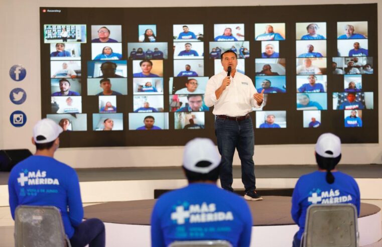 Somos la campaña más segura, porque Más Mérida es más salud: Renán Barrera