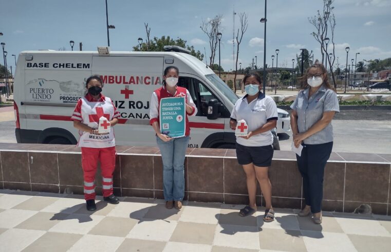 Se suman comisarías de Progreso a la Colecta Nacional de la Cruz Roja Mexicana