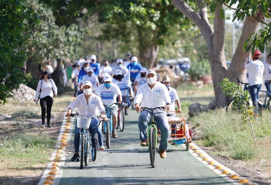 Mérida con mayor infraestructura ciclista, asegura Renán Barrera