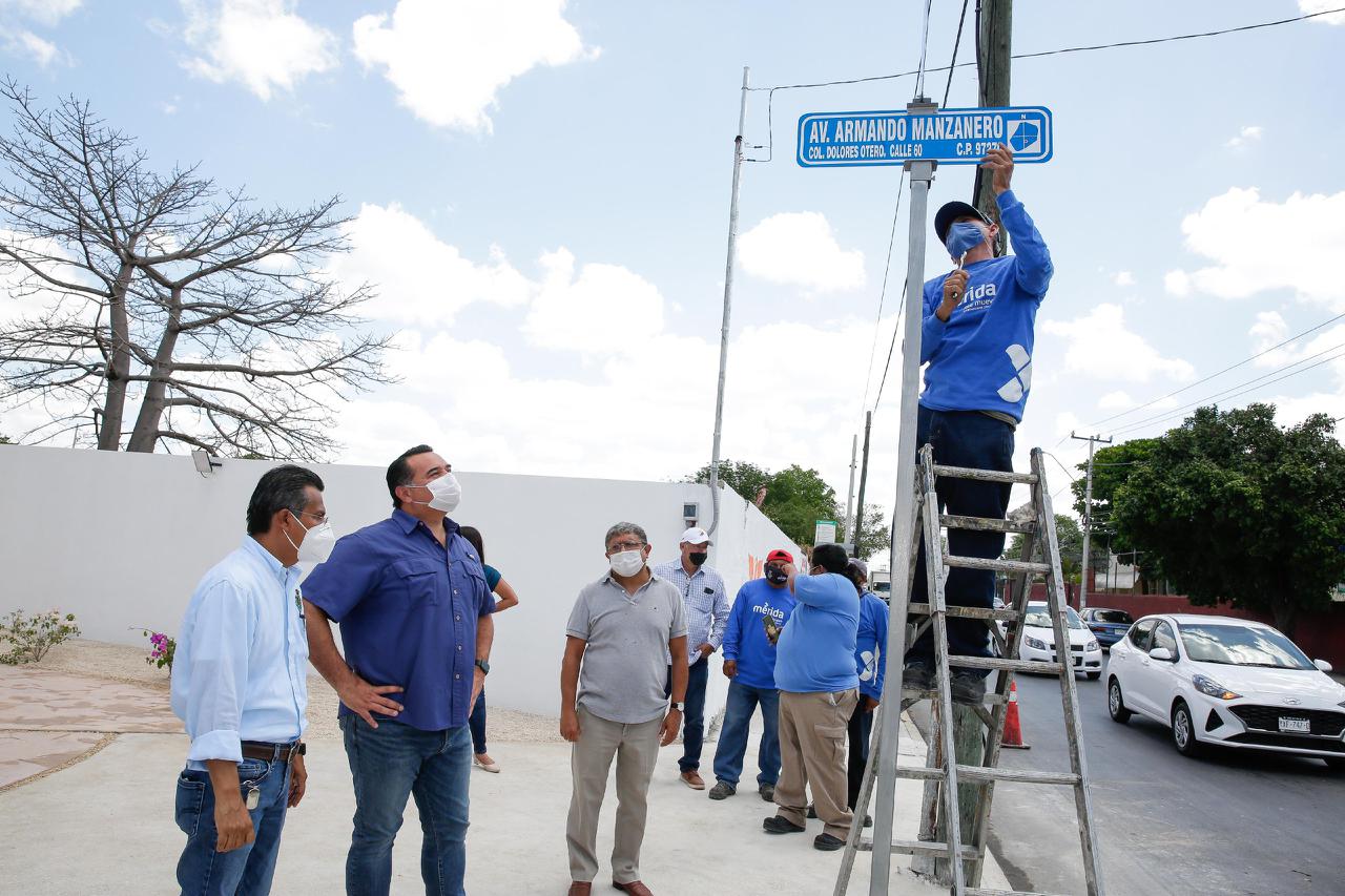 Supervisa Renán Barrera las obras municipales en homenaje al compositor  Armando Manzanero