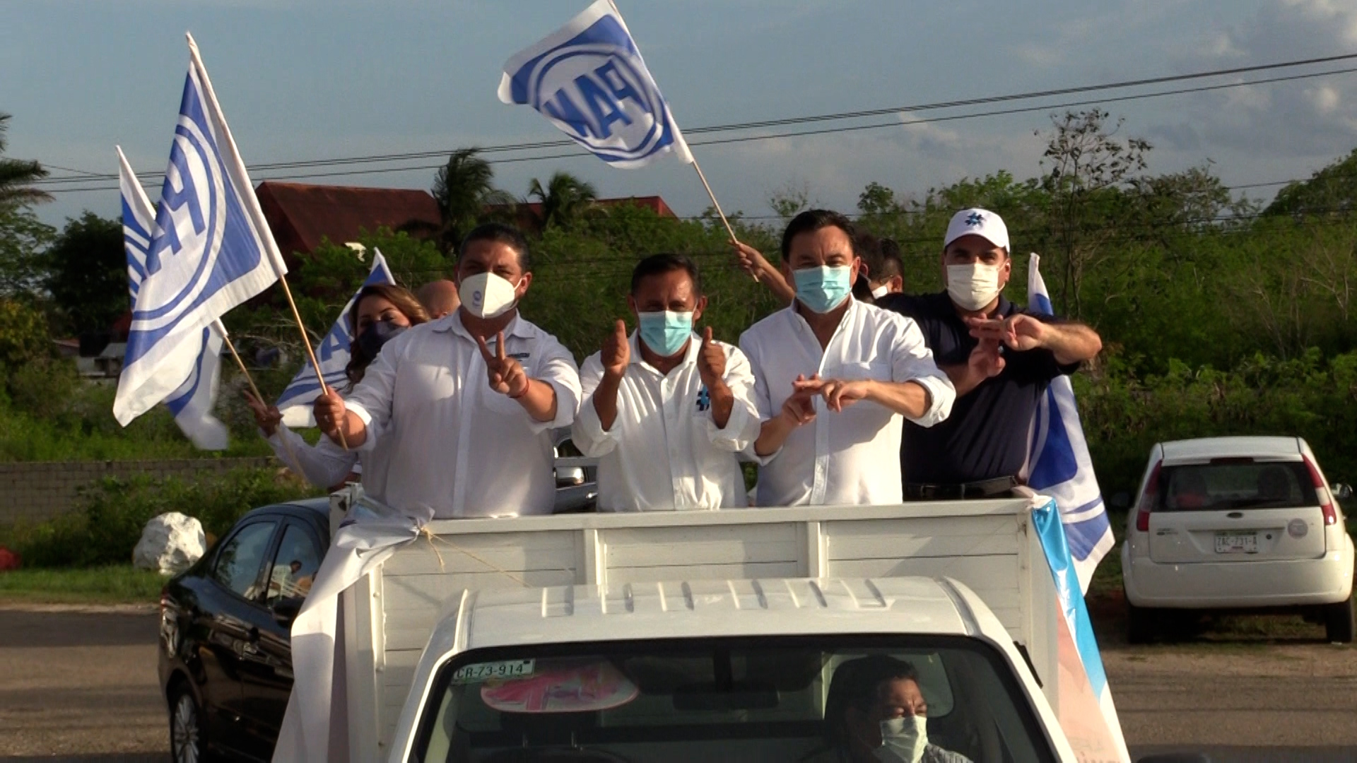 Kilométrica caravana en Valladolid