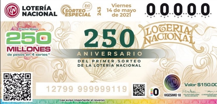 Premio récord de $250 millones de la Lotería Nacional