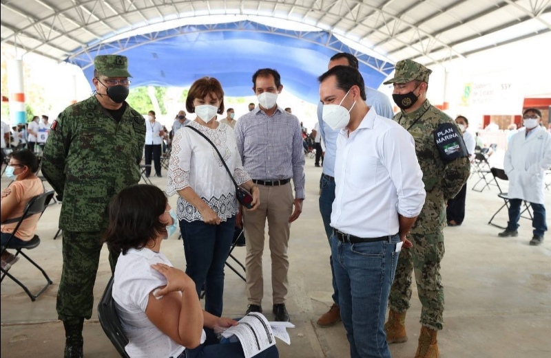 Yucatán rompe récord de aplicación de vacunas contra Coronavirus en un solo día