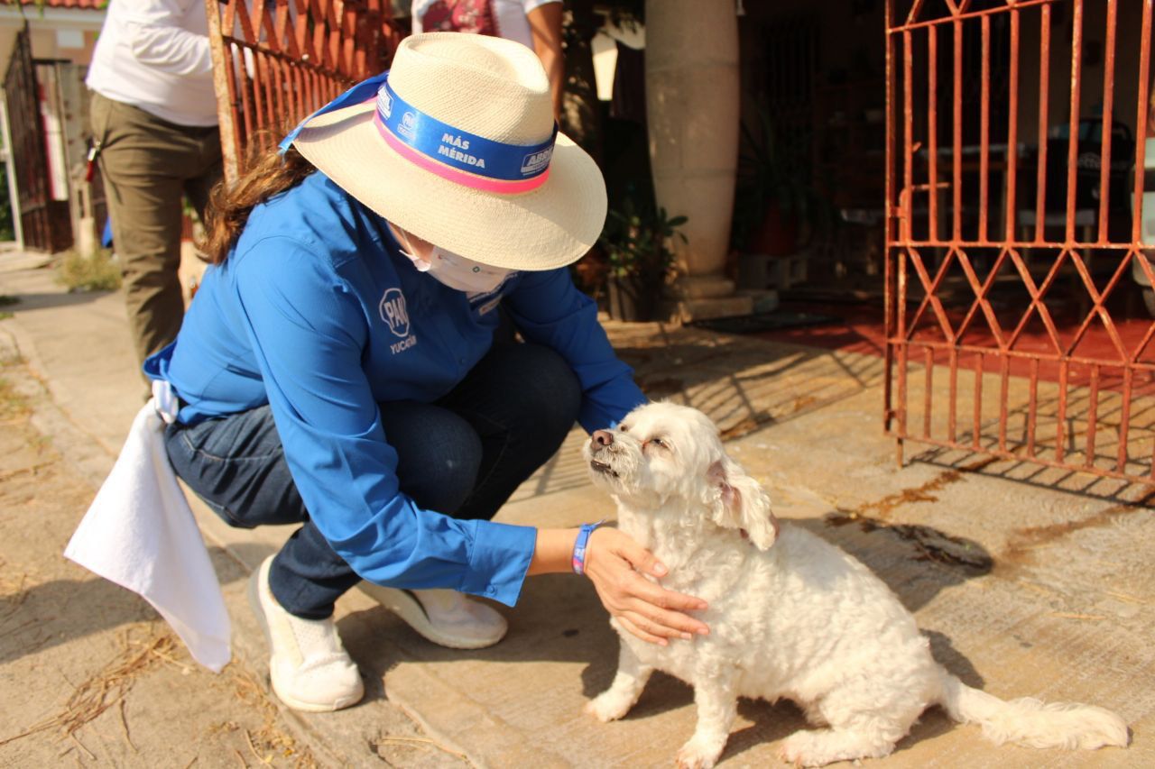 Abril Ferreyro comprometida con el cuidado a las mascotas.