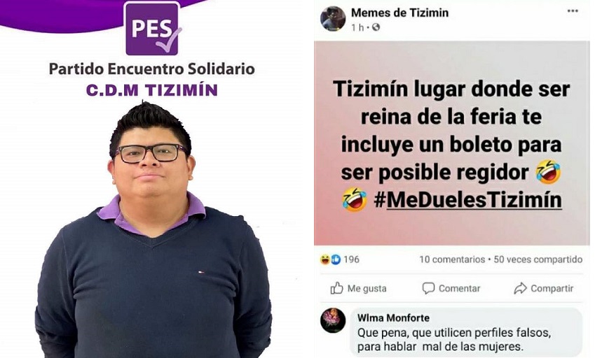 Denuncian guerra sucia y violencia política de género contra candidata en Tizimín