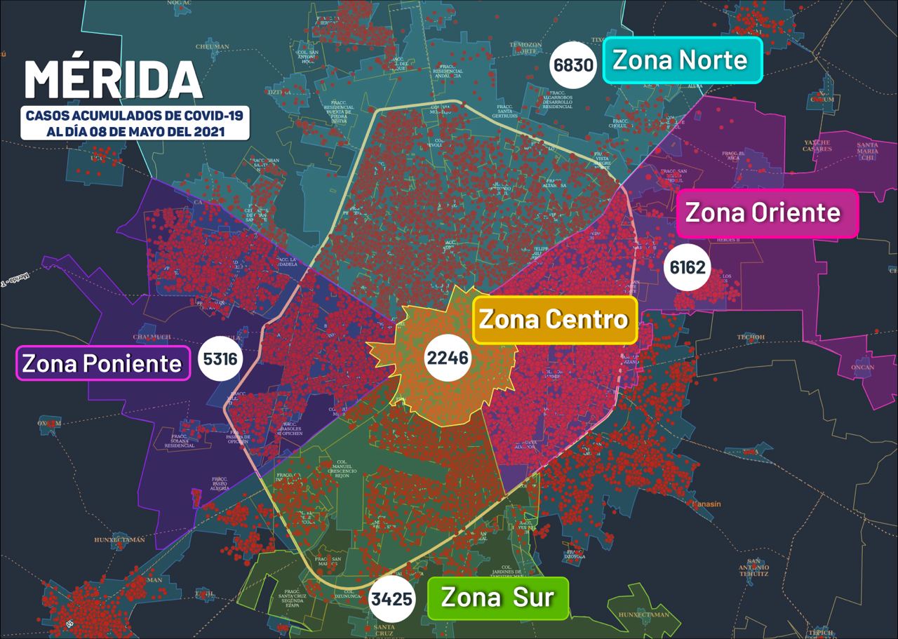 Este domingo ocho fallecidos y 41 contagios de Covid-19 en Yucatán