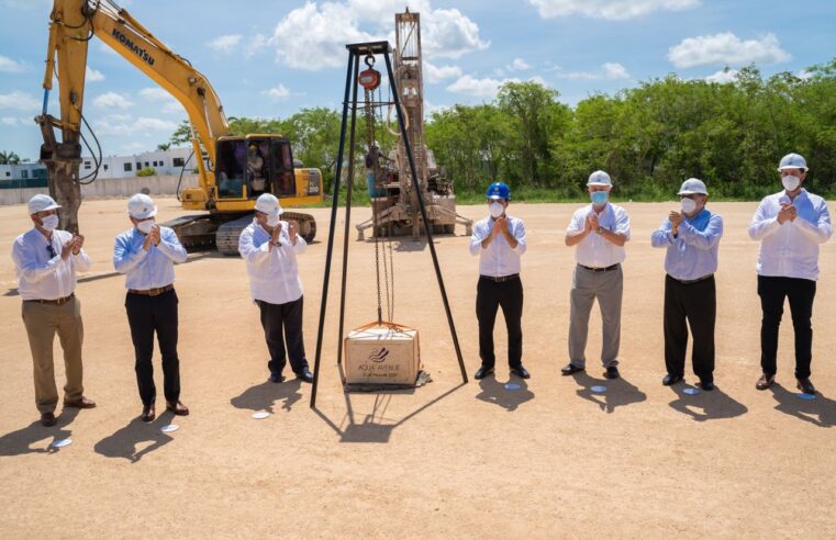Mérida a la vanguardia mundial en desarrollos mixtos: ponen primera piedra de Aqua Avenue