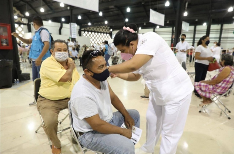 Aplicación de vacunas en Yucatán cierra la semana con números positivos