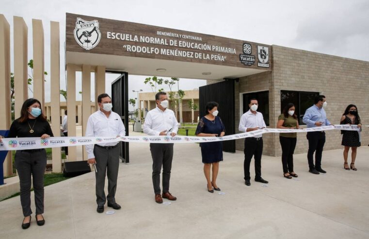 Entrega Mauricio Vila el nuevo plantel de la Escuela Normal «Rodolfo Menéndez de la Peña»