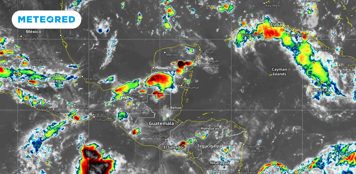 Comienza agosto con lluvias en la Península de Yucatán