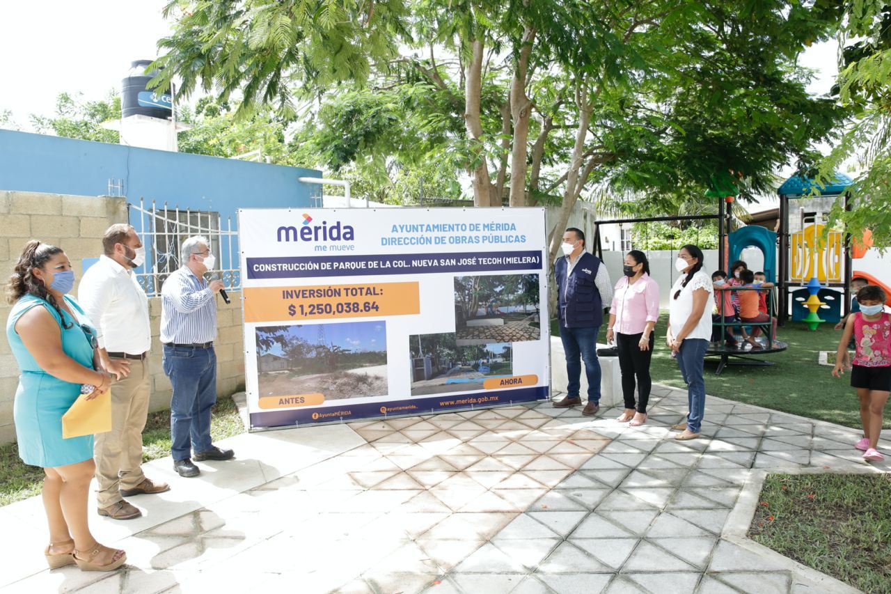 Inauguran el parque de la colonia “La Mielera”