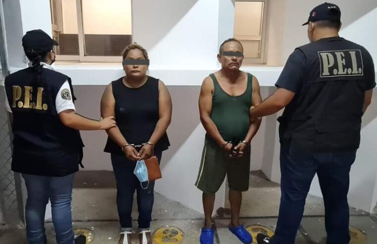 Pareja detenida por homicidio en Hunucmá