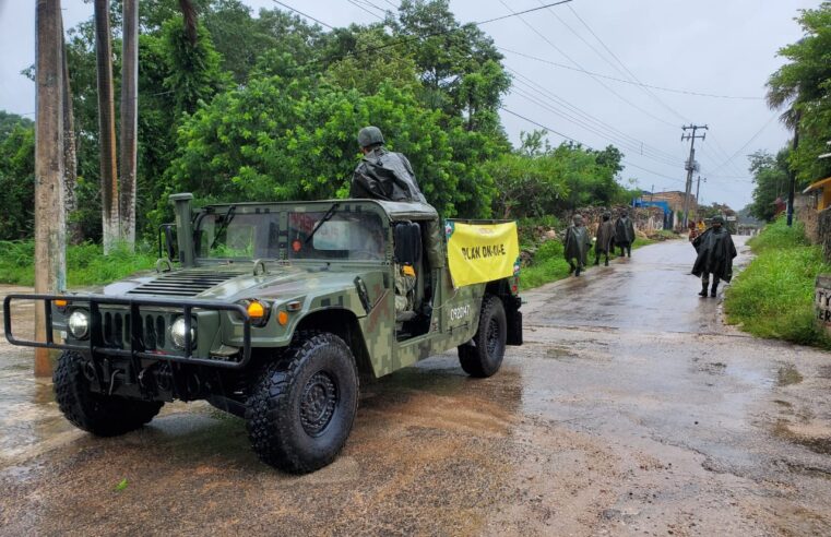 El Ejército aplica en Yucatán el Plan DN-III-E por el huracán Grace