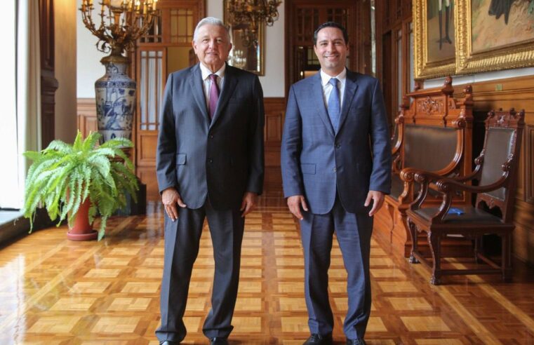 Mauricio Vila  se reúne con el presidente López Obrador