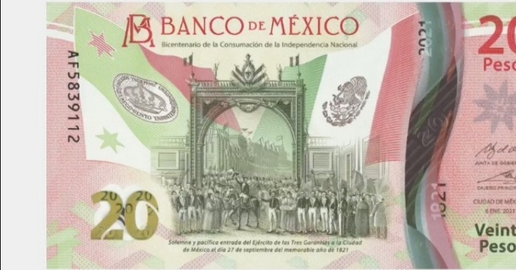 Banco de México presenta el nuevo billete de 20 pesos