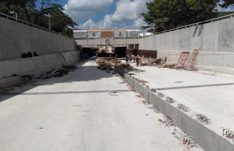 Avanza la rehabilitación del paso a desnivel