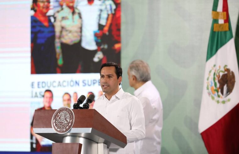 AMLO y su gabinete de seguridad resaltan la tranquilidad de Yucatán