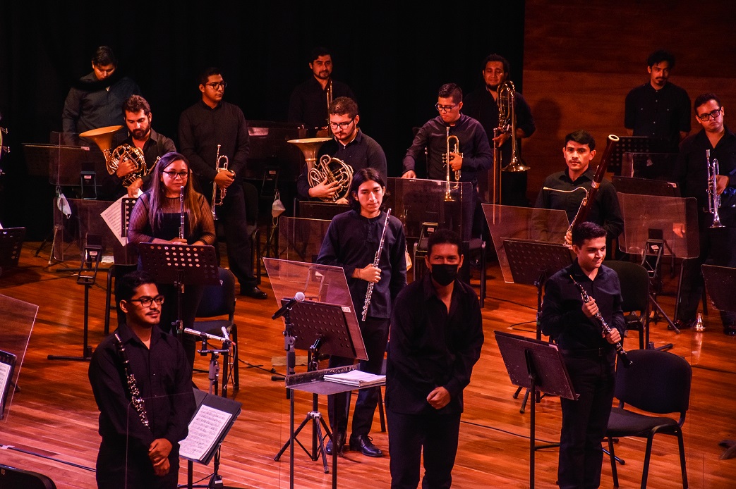 Banda Sinfónica ‘Luis Fernando Luna Guarneros’ ofrece conciertos en el Palacio de la Música