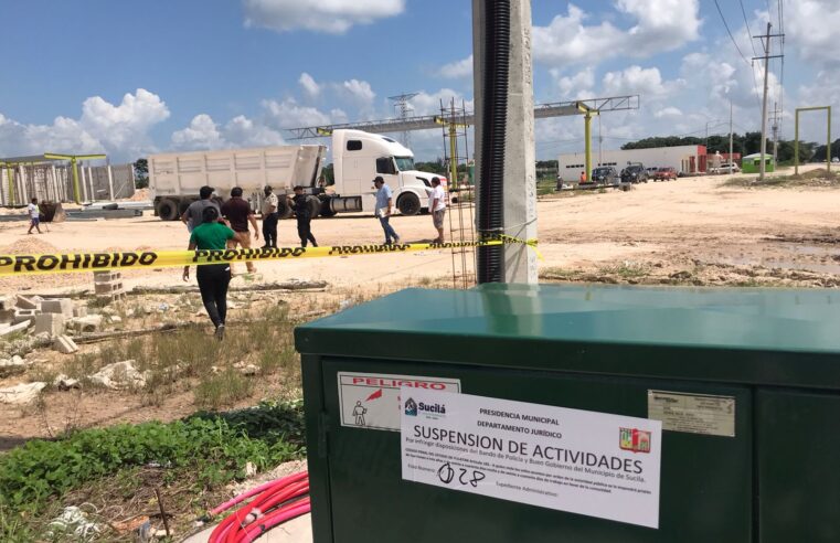 Clausuran obra sin permiso de ex alcalde yucateco