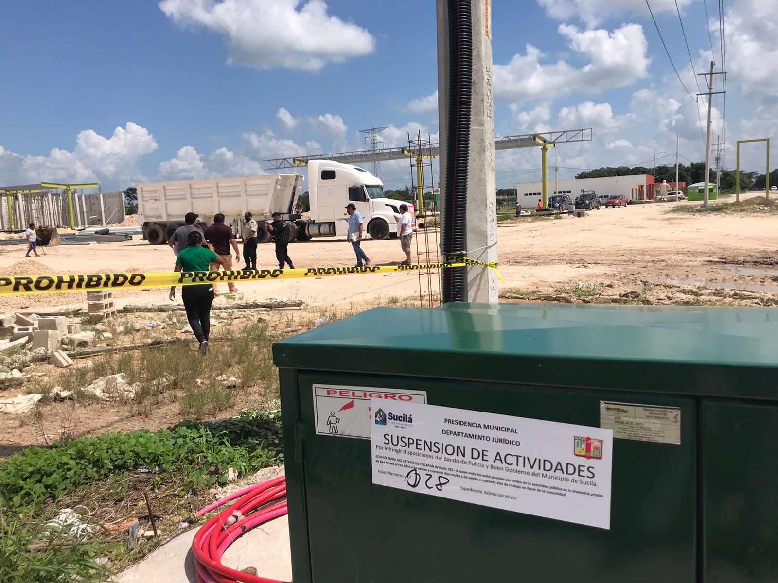 Clausuran obra sin permiso de ex alcalde yucateco