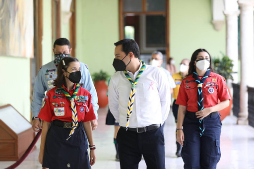 La scout Andrea Paola López Bautista asume el cargo de gobernadora por un día