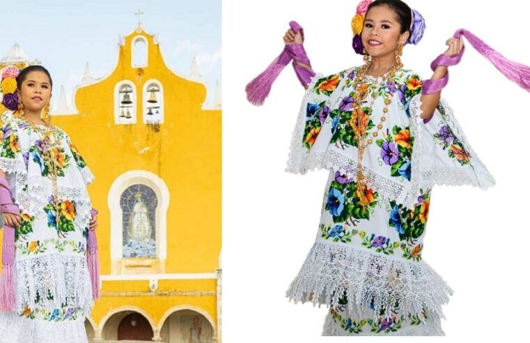 Nombran a Renata González reina y embajadora infantil de la Feria de Izamal