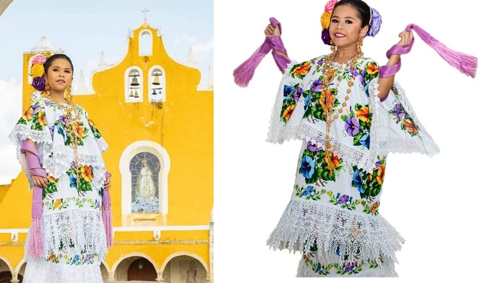 Nombran a Renata González reina y embajadora infantil de la Feria de Izamal