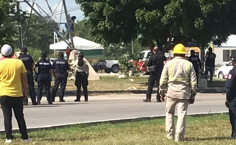 Más de seis horas  duró el intento de rescate de mujer en torre de alta tensión