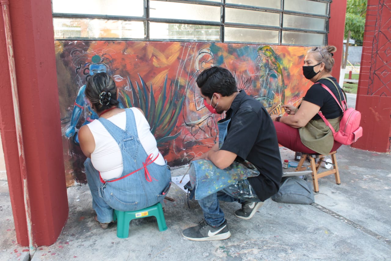 En mural, plasman historia de la Unidad Habitacional Cordemex