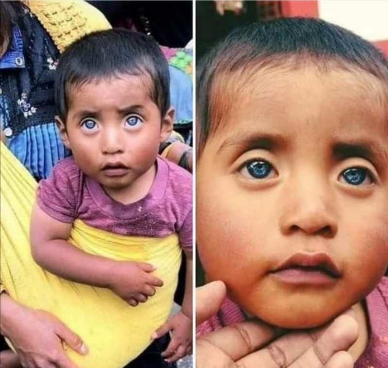 Indígena chiapaneco tiene un color de ojos único en el mundo