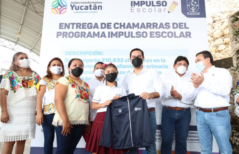 Gobierno del Estado protege del frío a estudiantes del sur de Yucatán