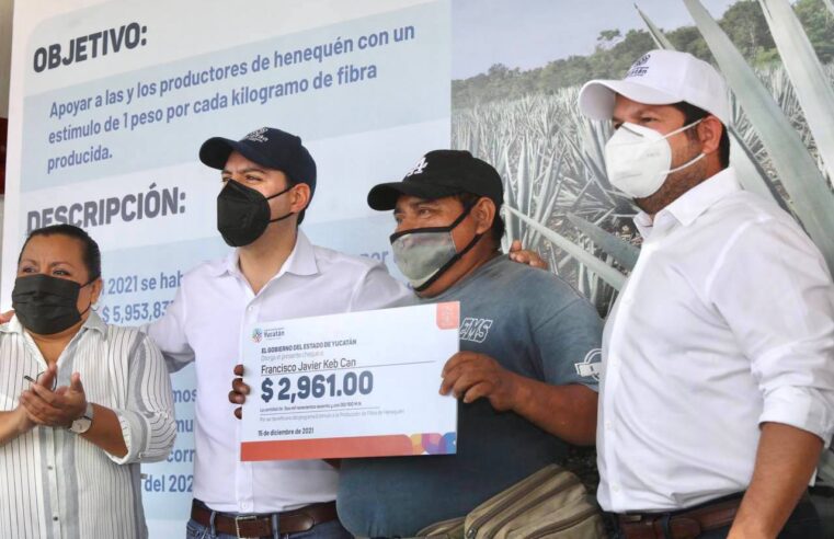 Fuerte apoyo de Mauricio Vila a los productores henequeneros de Yucatán