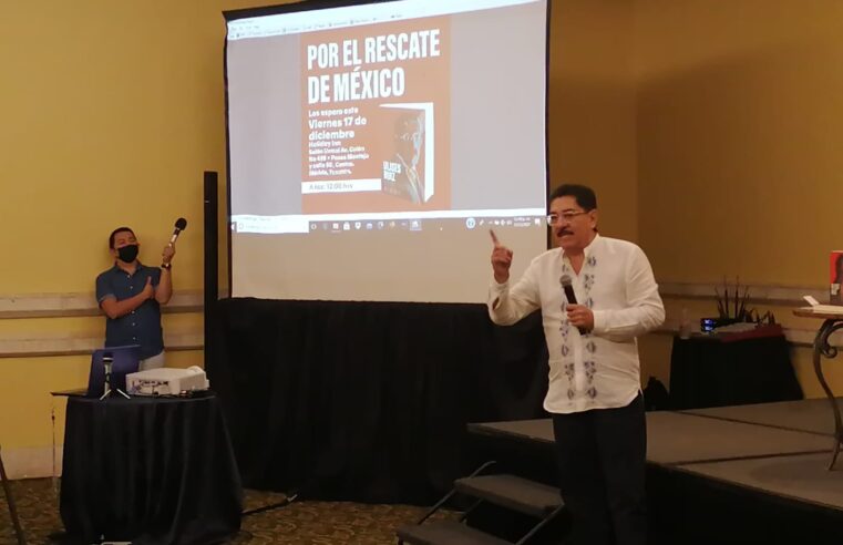 Ulises Ruiz presenta en Mérida su libro ‘Por el rescate de México’
