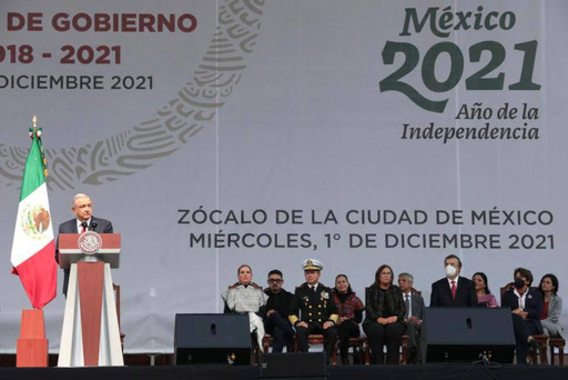 Presente Mauricio Vila en mensaje de López Obrador por sus 3 años de gobierno