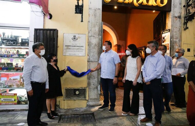 Ayuntamiento de Mérida nombra a Andrés Quintana Roo como meridano ilustre