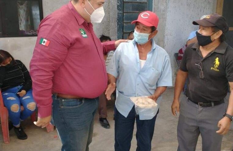 Diputado federal del  PVEM-Morena visita comisaría de Mérida