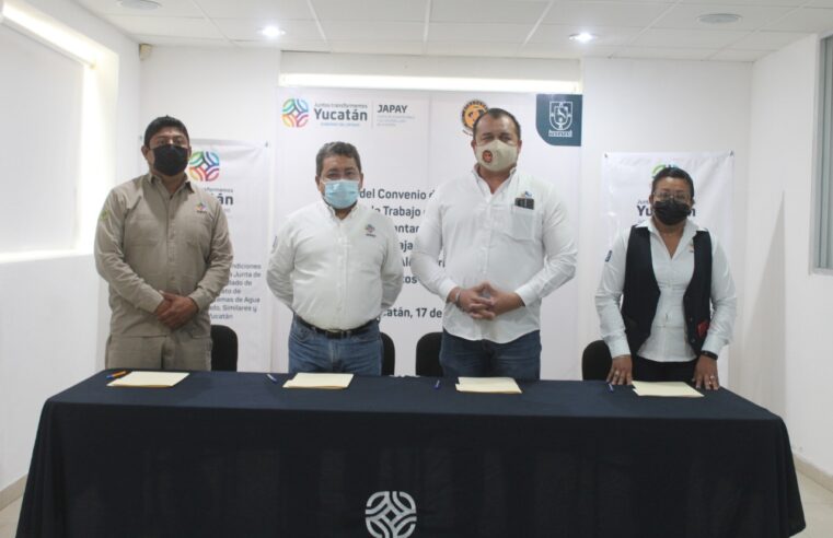 Japay firma convenio con su sindicato de trabajadores