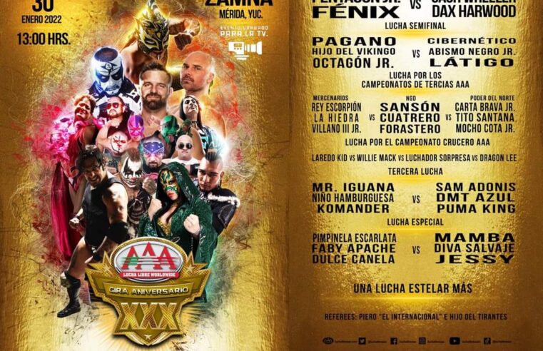 Aplazan fecha para la función del 30 Aniversario de la Triple AAA Worldwide en Mérida