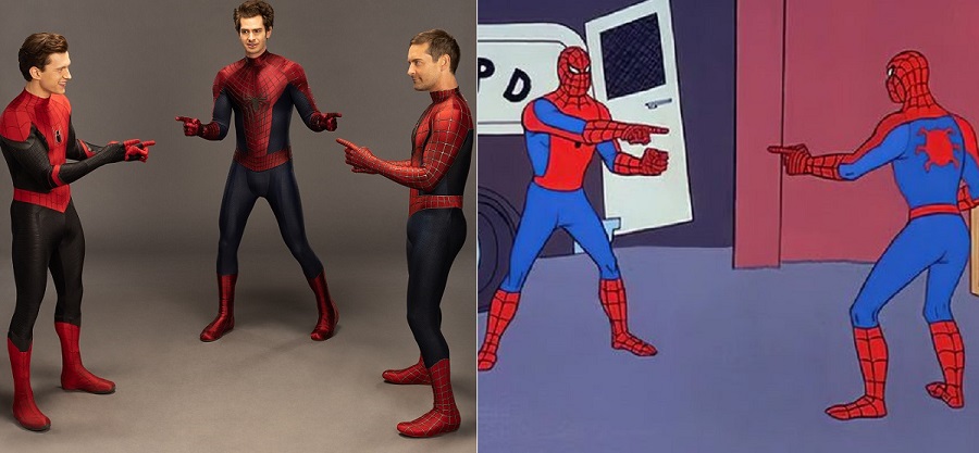 Actores recrean icónico meme de Spider-Man