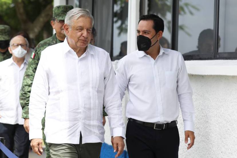 Todo el terreno de «La plancha» será un parque, acuerdan Mauricio Vila y López Obrador