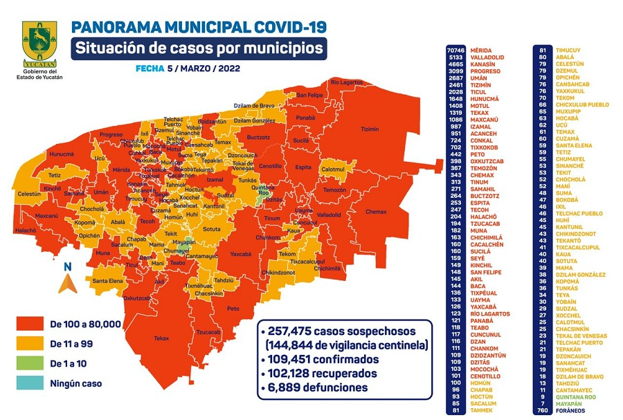 Hoy, 24 contagios y tres fallecidos por Covid-19 en Yucatán