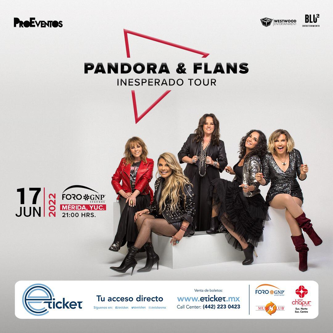 Pandora y Flans traen a Mérida su Inesperado Tour