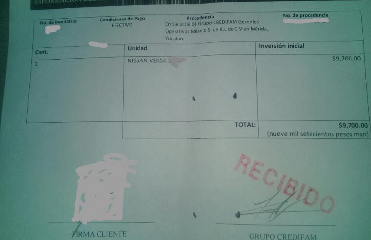 Estafan a joven cancunense que vino a comprar un automóvil en Mérida