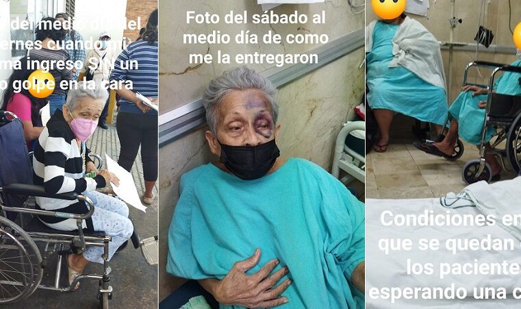 Ingresa a su madre en el Hospital Juárez del IMSS y se la entregan golpeada