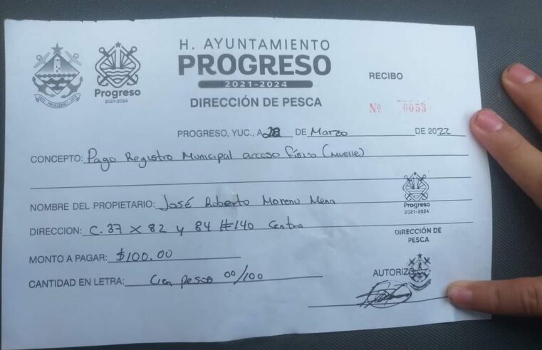 Julián Zacarías cobra 100 pesos a pescadores por entrar al muelle del puerto de abrigo