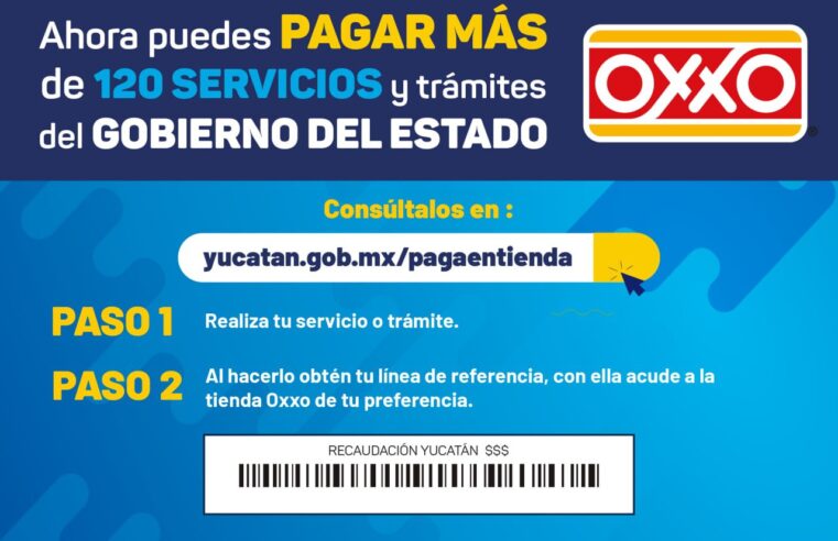 Se puede pagar más de 120 trámites y servicios del Gobierno del Estado en Oxxo